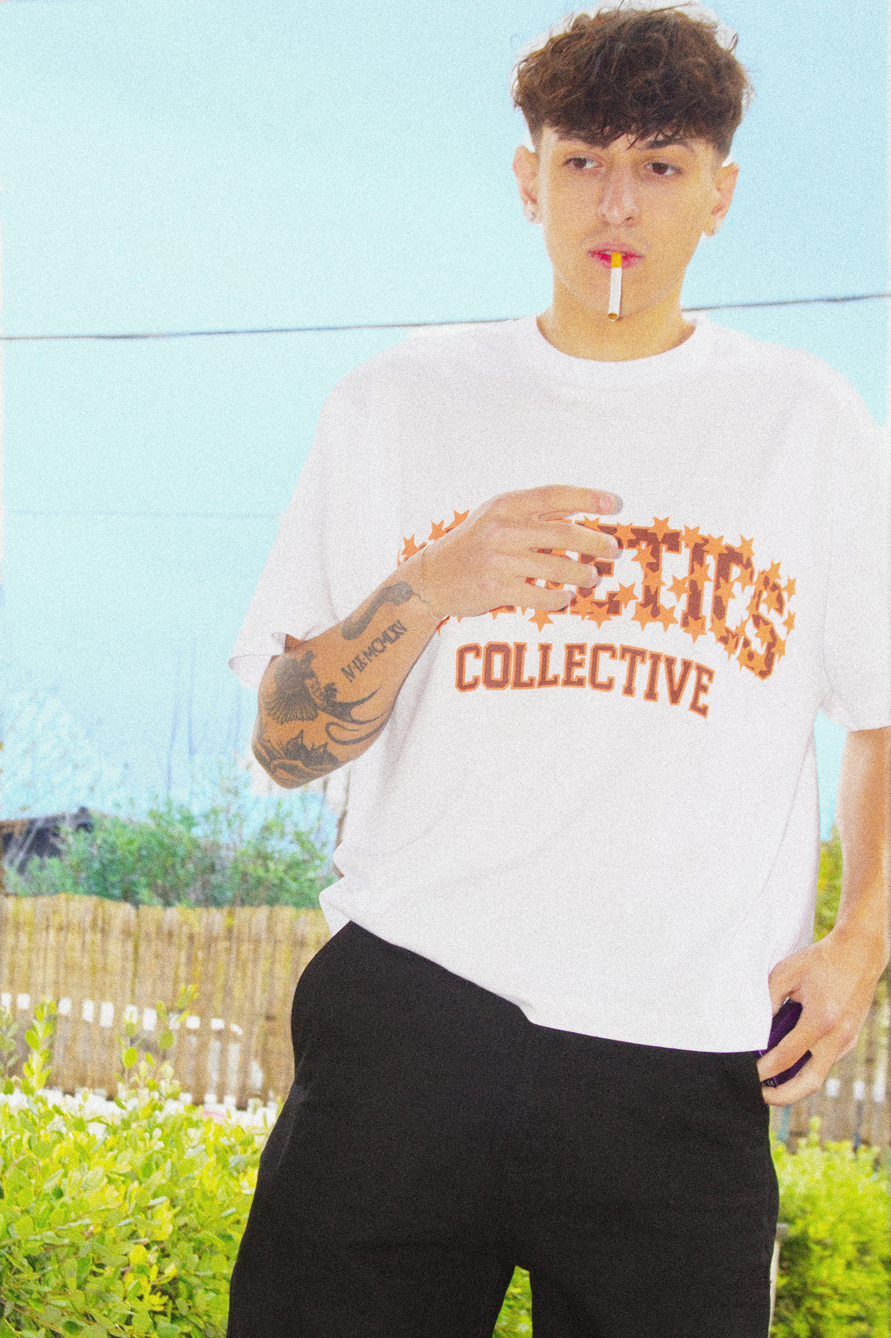 Orange Stars Tee