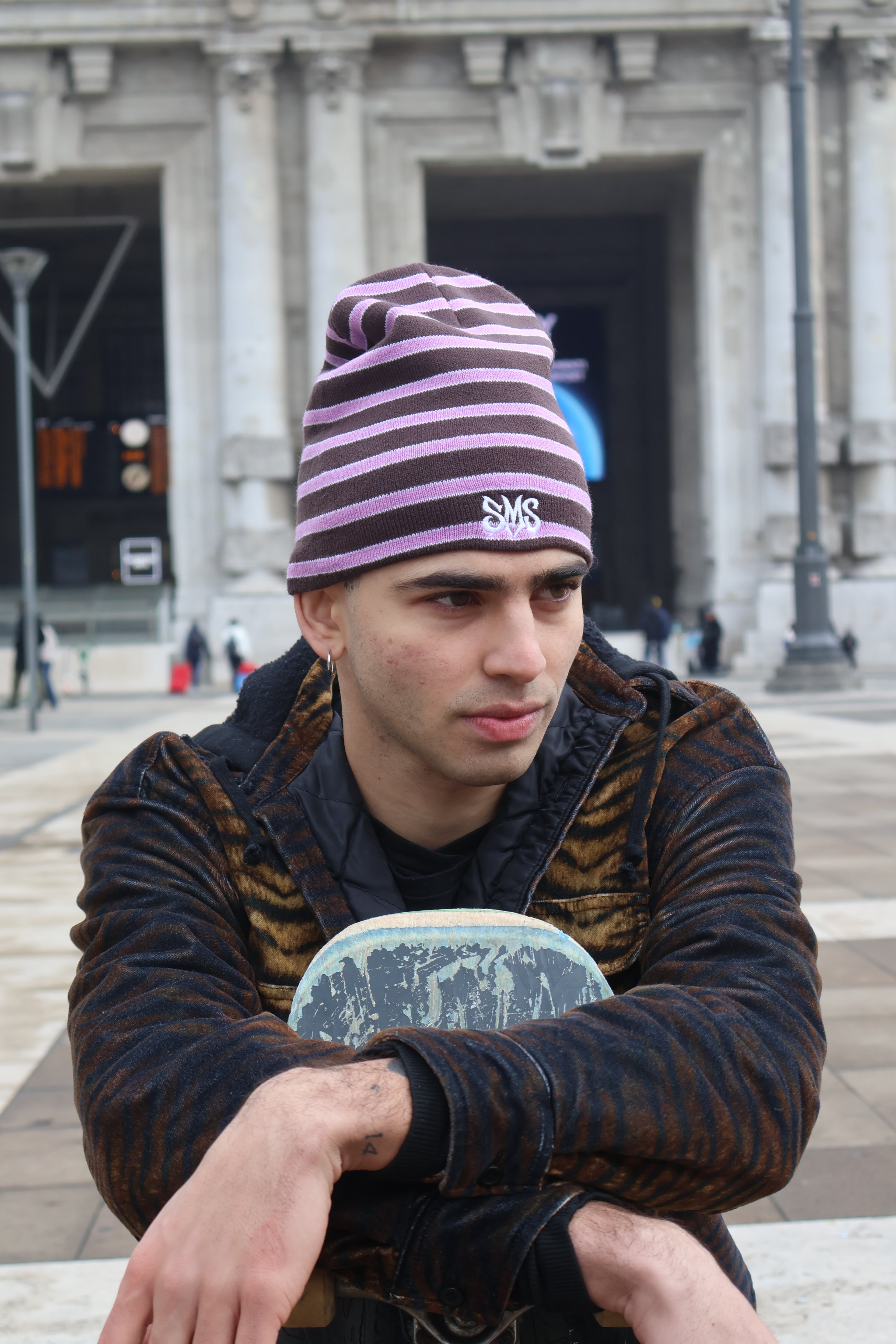 SMS STRIPED BEANIE